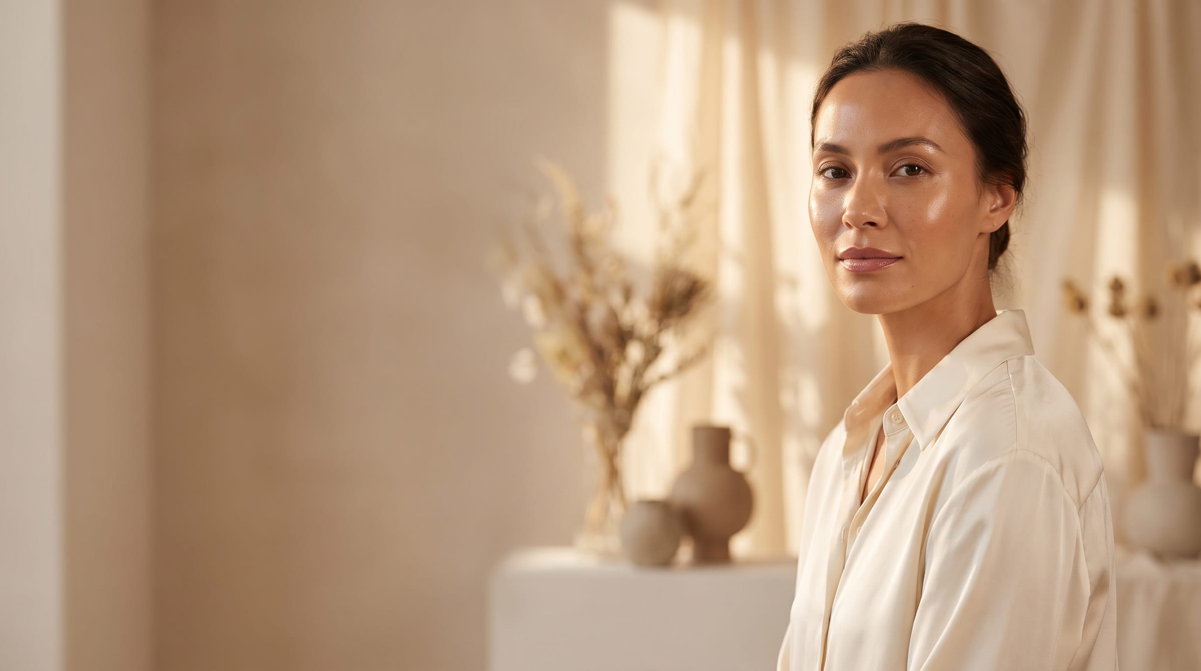 The serene, light-filled interior of Jolán Microblading
